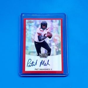 2017 Patrick Mahomes Leaf Metal auto #5